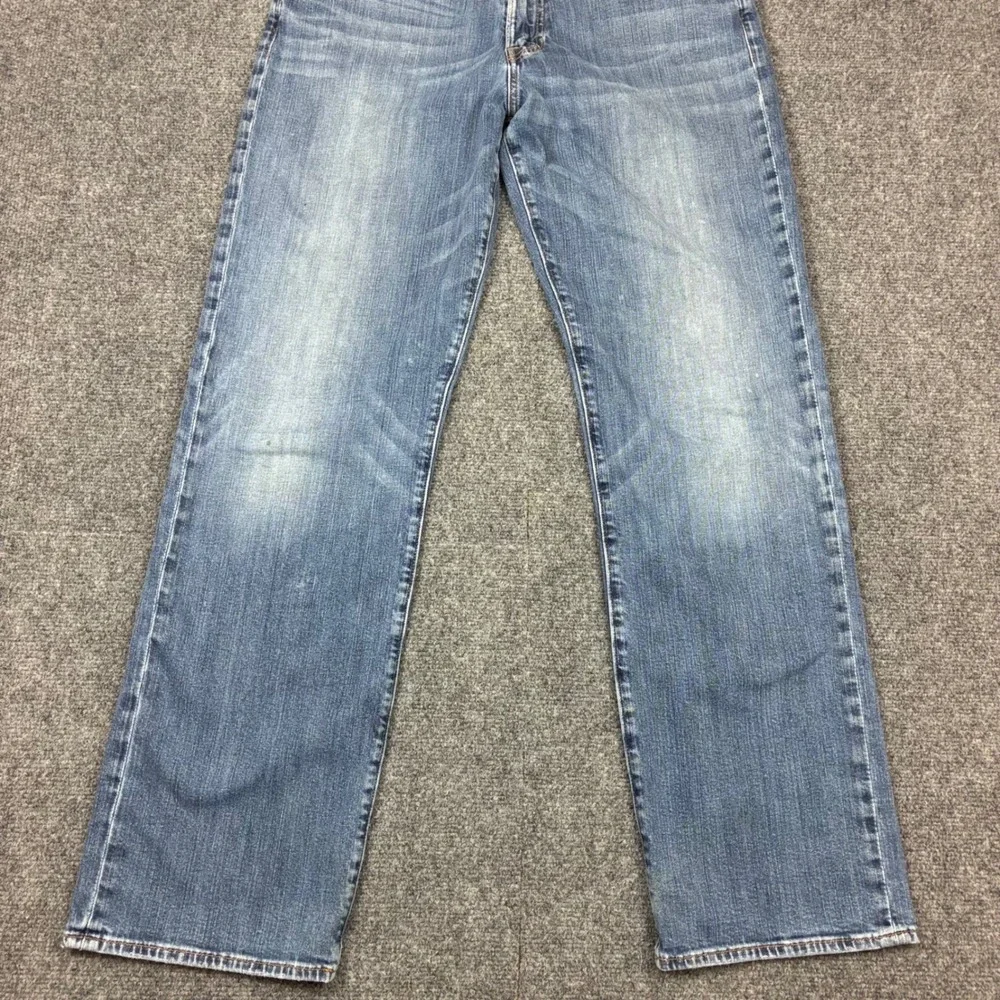Lucky Brand 361 Vintage Straight Jeans Mens Size 34x32 Blue Candian Denim Fabric